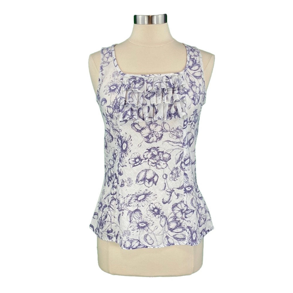 Floral Print Sleeveless Top